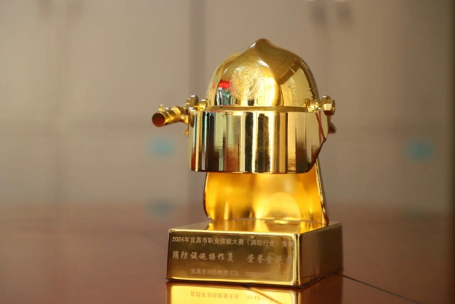 第一！股份公司鄢陽獲頒宜昌市消防設(shè)施操作員“榮譽(yù)金頭盔”(圖2)